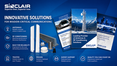Corner-reflector donor antenna, 7 dBd, 130-150 MHz – Sinclair