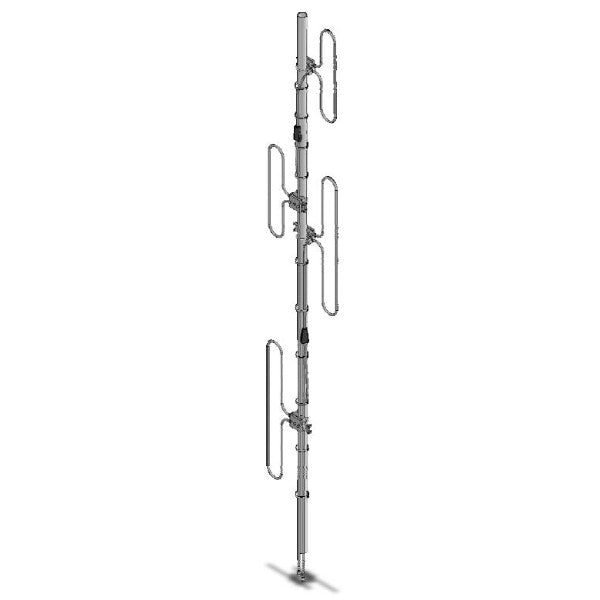 Dual exposed dipole, Omni- directional, 3 dBd, 160/220 MHz
