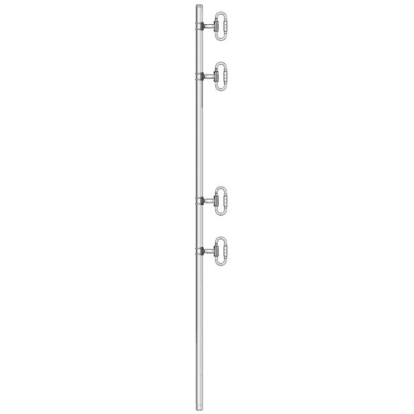 Dual port, 2 feed cables, 5.5 dBd, offset, HD, 406-512 MHz