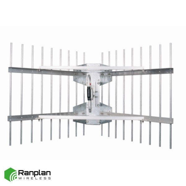 Corner-reflector donor antenna, 9.5 dBd, HD, 406-470 MHz